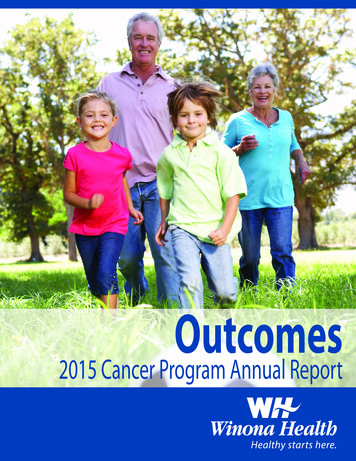 2015 Cancer Program Annual Report - Winona Health