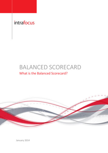BAlanced Scorecard - Intrafocus