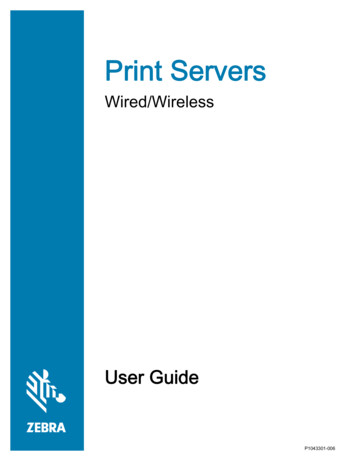 Wired/Wireless Print Servers User Guide - Zebra Technologies
