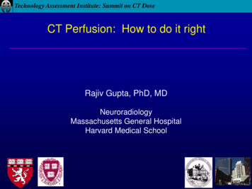 CT Perfusion: How To Do It Right - AAPM