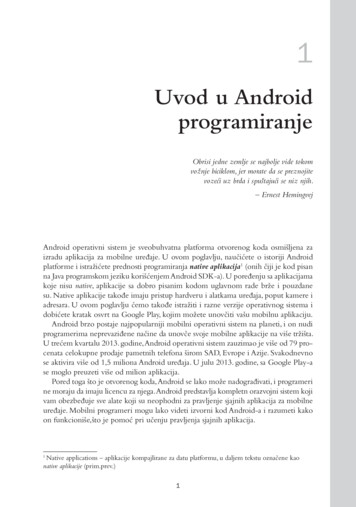 Uvod U Android Programiranje - Knjizara 