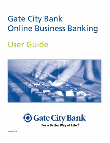 Table Of Contents - Gate City Bank