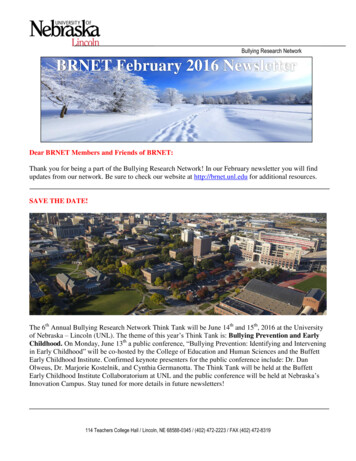 BRNET February 2016 Newsletter - College Of Education And Human Sciences