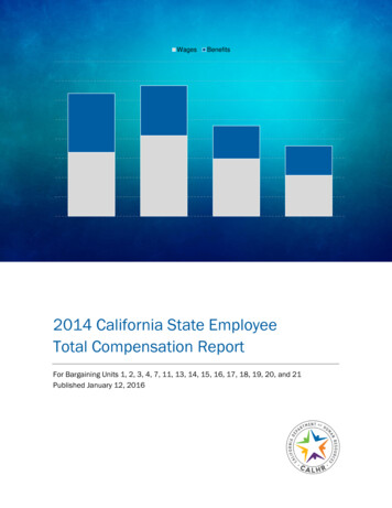 2014 California State Employee Total Compensation Report