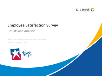 Employee Engagement Survey - Hays CISD