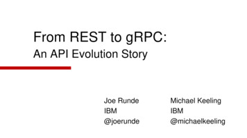 From REST To GRPC - Carnegie Mellon University