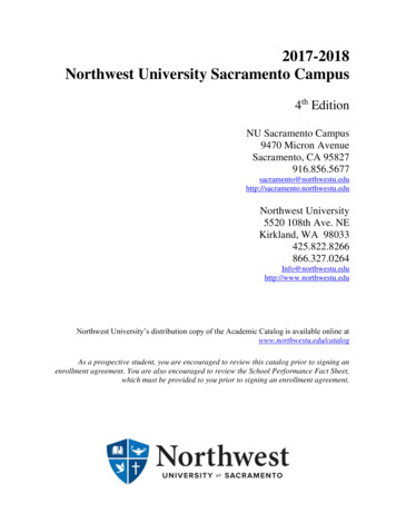 2017-2018 Northwest University Sacramento Campus