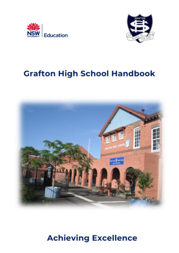 2020 GHS Handbook - Grafton High School