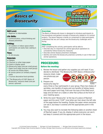 Basics Of Biosecurity - Purdue University