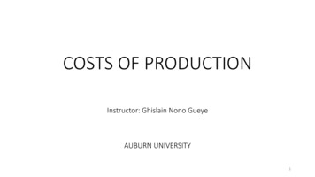 COSTS OF PRODUCTION - GitHub Pages