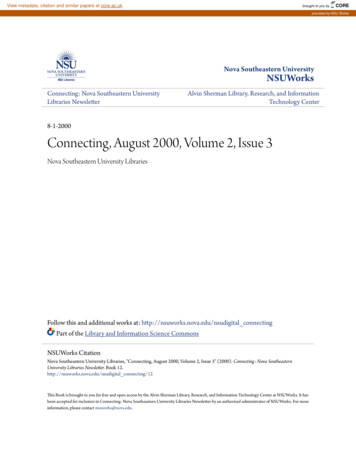 Connecting, August 2000, Volume 2, Issue 3 - CORE
