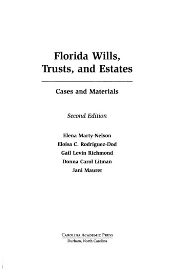 Florida Wills, Trusts, And Estates