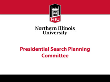 Presidential Search Planning Committee - Northern Illinois University