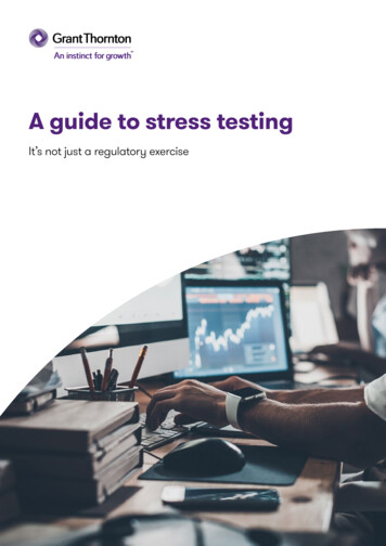 A Guide To Stress Testing - Grant Thornton