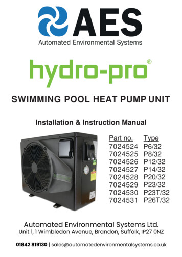 Installation & Instruction Manual - Automated Environmental Systems