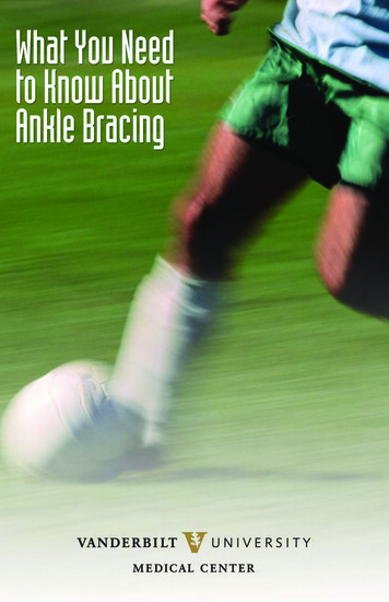 Types Of Ankle Braces 4 Ankle Bracing Tips - VUMC