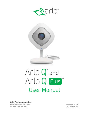 Arlo Q And Arlo Q Plus User Manual