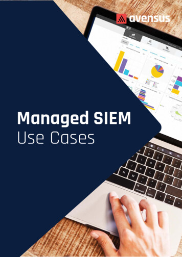 Managed SIEM Use Cases - Avensus
