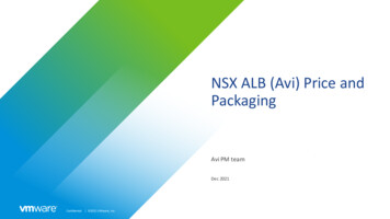 NSX ALB (Avi) Price And Packaging