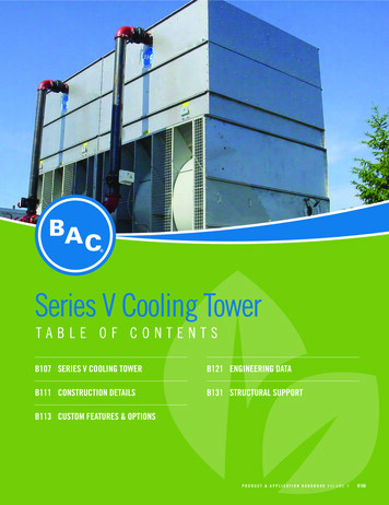 Series V Cooling Tower - Baltimore Aircoil Company
