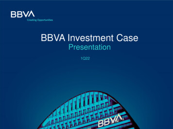BBVA Investment Case