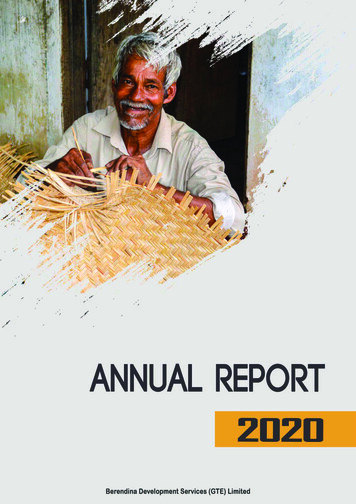 Berendina Development Services (Guarantee) Limited Annual Report - 2019