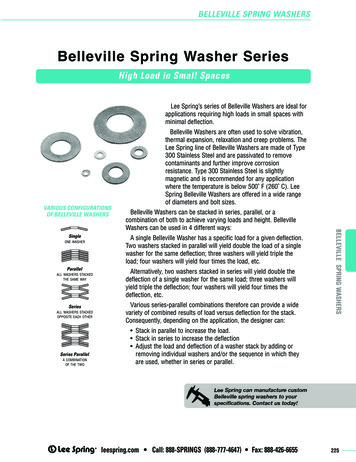 Belleville Spring Washer Series
