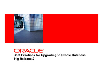 BtP Ti F U Di TO LDtbBest Practices For Upgrading To Oracle Database .