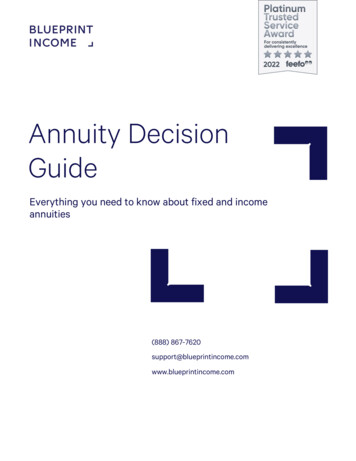 Annuity Decision Guide - Blueprint Income