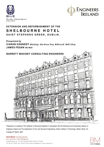 SHELBOURNE HOTEL - Bmce.ie