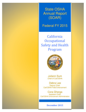 State OSHA Annual Report (SOAR)