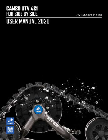 Camso Utv 4s1 For Side By Side User Manual 20 - Camso Atv / Utv Track .