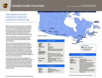 Canada Guide: Overview - UPS