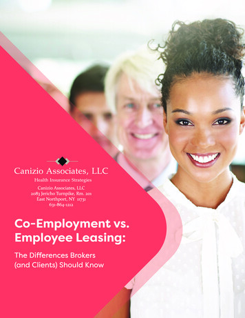 Co-Employment Vs. Employee Leasing