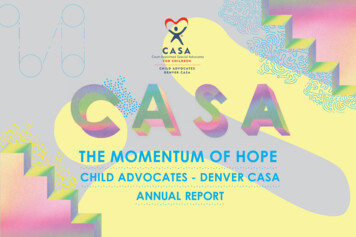 THE MOMENTUM OF HOPE - Denver CASA
