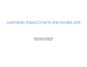 California Tobacco Facts And Figures 2019
