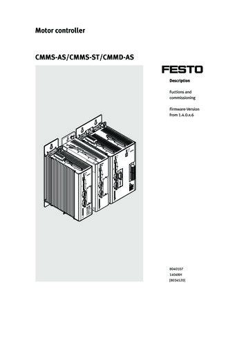 Motor Controller CMMS-AS/CMMS-ST/CMMD-AS - Festo