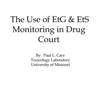 The Use Of EtG & EtS Monitoring In Drug Court