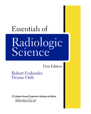 Essentials Of Radiologic Science - LWW