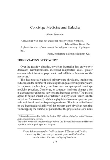 Concierge Medicine And Halacha - Yeshiva University