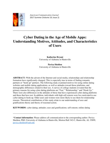 Cyber Dating In The Age Of Mobile Apps: Understanding Motives .