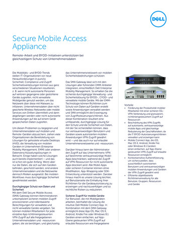 Secure Mobile Access Appliance - Infopoint-security.de