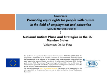 Conference Promoting Equal Rights For People With Autism In The Field .