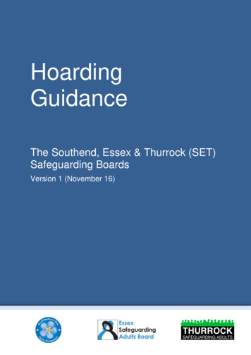 Hoarding Guidance