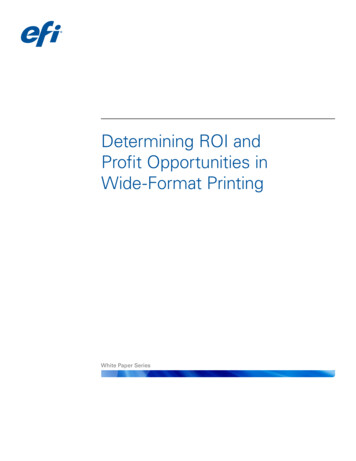 Determining ROI And Profit Opportunities In Wide-Format Printing