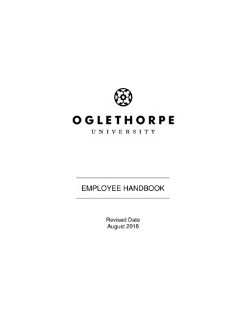 EMPLOYEE HANDBOOK - Oglethorpe University