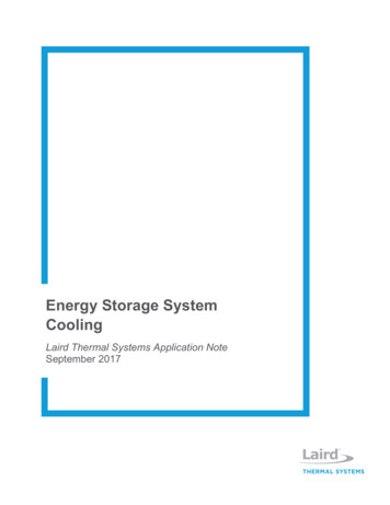 Energy Storage System Cooling - Laird Thermal