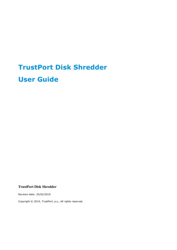 TrustPort Disk Shredder User Guide