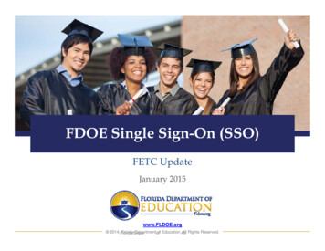 FDOE Single Sign-On (SSO)