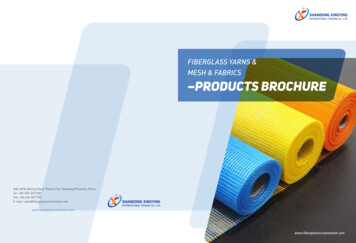 Fiberglass Yarns & Mesh & Fabrics -products Brochure